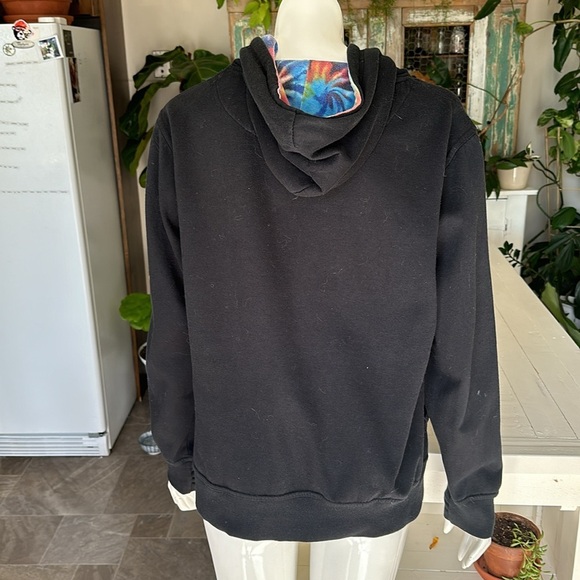 🐞Vintage West 49 60%cotton 40% polyester Y2K hoodie, multicolour n black youth L - Picture 3 of 9